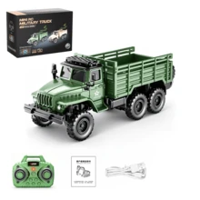 Truk Militer RC Mini Paduan Logam Skala 1:64, Mobil Kendali Jarak Jauh 2.4GHz dengan Kontrol Aplikasi, Lampu LED, Klakson & Musik, Pengaturan Kecepatan, Demo Otomatis, Mainan Model Truk RC Simulasi Desktop, Hadiah Ulang Tahun untuk Anak Laki-laki dan Perempuan - MultiWarna - View 6