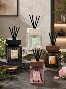 Reed Diffuser With Rattan Sticks, Long-Lasting Home Fragrance, Flameless Aromatherapy Diffuser, Premium Glass Bottle Air Freshener, Suitable For Bedroom, Living Room, Bathroom, Office, Elegant Home Decor - 200ml - View 2