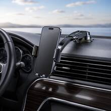 1pc Universal Dashboard Phone Holder, 360° Adjustable Rotating Car Phone Mount, Strong Suction Cup Windshield Mount, Foldable Arm Design, Stable Hands-Free Navigation Holder For Vehicle Interior - Multicolor - View 2