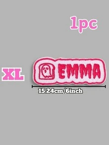 1/3/5pcs Customized Halloween Embroidered Name Patches, Personalized Name Labels For Clothing, Hats, Backpacks, Bridesmaid Name Tags, Text Patches For Lunch Boxes, Iron-On Name Labels, Customizable Aesthetic Apparel Decor - Multicolor 4 - View 20