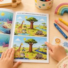 Fun Spot The Difference Focus Training, Find The Pattern Spot The Difference Game Book, Children's Focus Training Fun Spot The Difference Book - Mixed - View 10