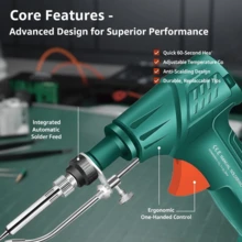PINEYPLACE 60W Handheld Soldering Iron With Tweezers - US A Type Plug(110-127V) - View 1