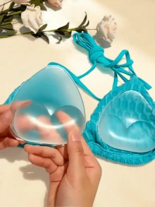 1 Pair Of Soft Silicone Breast Pads (30 Nipple Covers Included), Skin-Friendly And Comfortable, Suitable For Wearing With Exposed Skin. - Multicolor - View 5