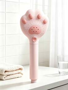 1 PC Adjustable Handheld Shower Paw Design,Wall-Mounted Shower, Large Water Flow Shower Head , Suitable For Bathroom, Wall Installation And Hanging, Made Of Plastic Material,For Refreshing Bathing Experience, Ideal For Holiday Gifts - Multicolor - View 6