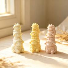 3-Layer Sheep Shaped Silicone Mold For Aromatherapy Candle, DIY Handmade Plaster Desktop Decor Ornament Mold - D725 Three-tier Sample Mold - View 2