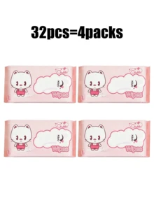 8/16/32/64/128Pcs, 8Pcs/Pack Cute Mini Portable Cleaning Wipes, For Daily Object Cleaning, Desktop Dust Removal & Home Furniture Cleaning, Ideal For Travel, Office, Kitchen Use (For Item Cleaning Only; Do Not Use On Human Skin!) - A Multicolor - View 10