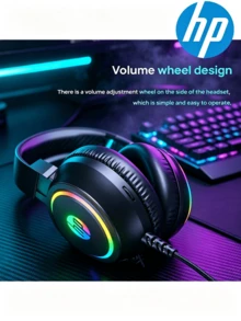 HP H100 Gaming Headset: Multi-Color Dynamic RGB Lighting Effects, Immersive Audio Experience, Clear Noise-Canceling Microphone, Adaptive Headband, Dual-Mode Switching, Compatible With PC And Mobile Phones. - View 5