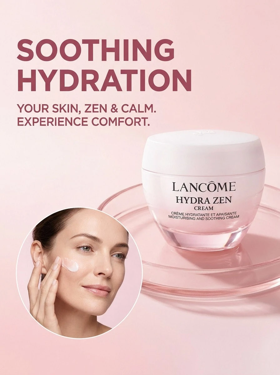 Lancôme Hydra Zen Cream 50 Ml – Soothing And Hydrating Facial Treatment, Anti-Stress Formula For Sensitive Skin, Deep Moisture For Dry Face, Daily Morning And Evening Routine, Professional Beauty Care - Multicolor - View 1