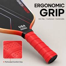 BSKT T700 Carbon Fiber Pickleball Paddle Set, Matte Textured Surface, Honeycomb Core Structure, TPU Edge Guard, Advanced Sports Equipment For Adults - Multicolor - View 6