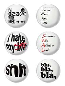 Funny Pattern Badge Brooch, Women's Badge, Pin Brooch, Bag Pendant, Clothing Accessory, Interesting Gift For Friends - Round - View 1