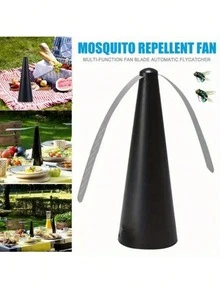 驅蠅風扇，室內/室外夏季旋轉式昆蟲驅趕器，戶外露營必備 (不含電池) - 多色 - 查看 10