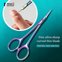 Cuticle Scissors Nail Cuticle Scissors, Stainless Steel Dead Skin Removal Scissors Manicure Tool, Precise Trimming Of Dead Skin And Hangnails, Smooth Cut Without Pulling Skin - Multicolor - View 15