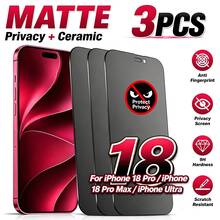 XINHONGYU 3-Pack Matte Privacy Screen Protector, Compatible With IPhone 18 Pro Max, 18 Pro, 17 Pro Max [6.9 Inch] | Made Of TPU Soft Film (Ceramic Film) | Anti-Peeping Function Ensures Screen Content Is Only Visible From The Front - Black - View 19