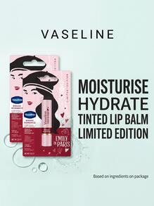 Vaseline عصا بلسم شفاه مرطب بالفازلين لون العناية محدود الإصدار إيميلي في باريس رومانسي أحمر 3 جرام - رومانسية حمراء - مشاهدة 1