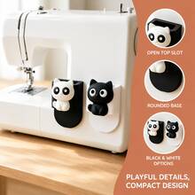 2/10/12Pcs Cat‑Shaped Storage Hanger, Plastic Support Bracket, Multi‑Compartment Organizer Rack For Scissors, Tweezers, Pens, Suitable For Desk, Office And Craft Room, Gift For Cat Lovers - Multicolor - View 5