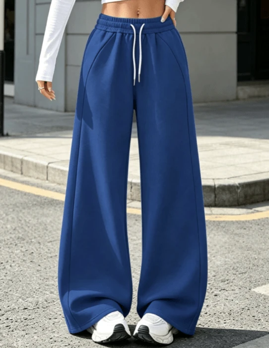 Women Pants - Blue - View 1