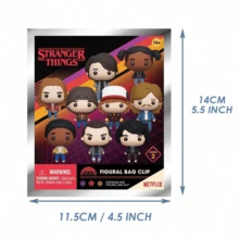 Stranger Things 3D Figural Bag Clip Blind Bag, Series 2 & 5, 1 Random Character Keychain, Mini Figurine Pendant, Surprise Blind Toy, Official Netflix Merch, Gift For Friend & Fans[Non-Plush Filled] - Multicolor - View 2