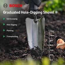 BOSCH Gardening Shovel With Soft Non-Slip Ergonomic Handle, Suitable For Planting, Transplanting, Moving, And Leveling Soil - Gardening Gift - Multicolor - View 4