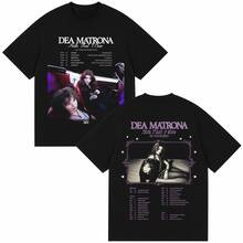 Dea Matrona 2027Vintage EU Tour T Shirt,Double-Sided Design,Printed On The Front"Hate That I Care"Theme,The Back Is Printed With The UK Tour Dates,Com - Black - View 7