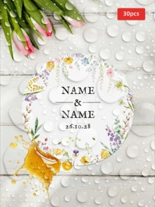 1/30/60pcs Customizable PVC Waterproof Oil-Proof Round Stickers, Customizable Text And Image, Suitable For Gift Packaging, Wine Bottle Labels, Handmade Photo Albums, Storage Gift Boxes Decoration, Perfect For Newlyweds, Engaged Couples, Best Friends, Family And Friends, Suitable For Weddings, Engagements, Birthdays, Mother's Day, Father's Day - Multicolor 2 - View 16
