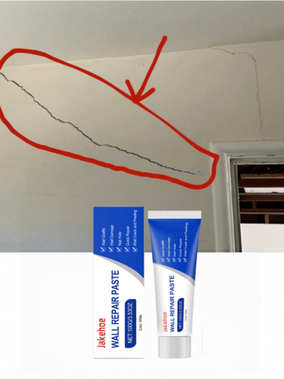 jakehoe Wall Paint, Wall Repair Paste, White Household Putty, Nail Hole Repair Paste, Wall Repair Paste To Cover Stains, Wall Cleaning Supplies, Wall Crack Repair Agent, Wall Scratches, Dents, Cracks, Nail Holes, Gypsum Board Repair, Wall Repair Supplies, Stains, Graffiti, Wall Paint Peeling, Cracks