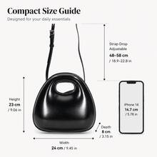New INS Egg-Shaped Fashion Small Round Bag, Shoulder Handbag, Crossbody Bag, Creative Bag For Women And Students - Black - View 10