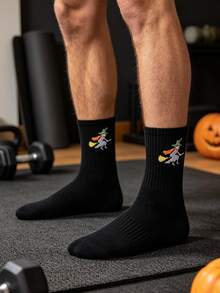 1/5/10 Pairs Unisex Halloween Socks, Comfortable Casual Home Socks, Fitness Sports Socks - Multicolor - View 10