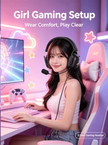 Acer Headset Gaming Berkabel OHW200 dengan USB 7.1, Suara Surround, Mikrofon yang Dapat Dilepas, Headset PC Esports, Khusus untuk Delta Force - View 3