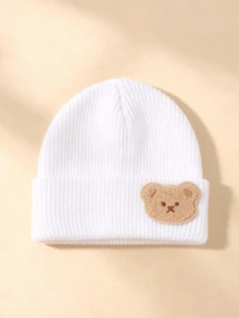 Autumn/Winter Baby Warm Beanie Hat, Children's Knitted Woolen Cap, Baby Warm Knitted Hat - 1PC - View 12