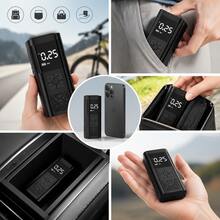 Pompa Udara Portabel 7.4V/DC12V dengan Pengukur Tekanan Digital, Baterai 2000mAh Terintegrasi, Versi Terbaru dengan Tas Penyimpanan + Fungsi Power Bank, Cocok untuk Mobil, Sepeda Motor, Sepeda, dan Bola Olahraga - Model nirkabel - View 4