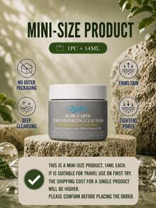 Kiehl's Rare Earth Deep Pore Cleansing Mask, 125ml Full Size, 14ml Sample, Deep Cleans Pores, Oil Control, Suitable For All Skin Types - Second Generation White Clay Mask - View 6