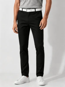 Men's Golf Formal Pants, Office Wear, Business Casual - Black - View 1