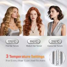 One-Touch Instant Automatic Hair Curler, 32mm Automatic Hair Curler With 3 Heat Settings, Fast Heating And Bi-Directional Rotation, Auto Shut-Off, Anti-Scald And Anti-Tangle Rotating Curling Wand - US A Type Plug(110-127V) - View 9