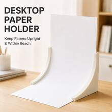 1SET 3D‑Printed Desktop Paper Card Holder Stand, Mini Background Paper Display Stand, Multifunctional Photo Card & Note Display Bracket, Portable Tabletop Support Rack For Documents, Flyers, Posters, Home Office Desk Decor, Photography Prop Supplies - Multicolor - View 6