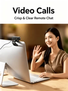UGREEN HD Camera 2MP 1080P-CM925/1.5m Cable Fixed Focus Video Calling Remote Chat - View 3