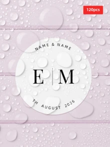 1/30/60/120/180pcs Customizable Round Text Stickers, PVC Waterproof & Oil-Proof, Suitable For Gift Bags, Gift Boxes, Invitations, Vase Decoration, Ideal Gift For Parents, Lovers, Friends, Colleagues, Perfect For Weddings, Birthdays, Parties, Bachelor Parties, Engagement Parties - Multicolor 1 - View 23