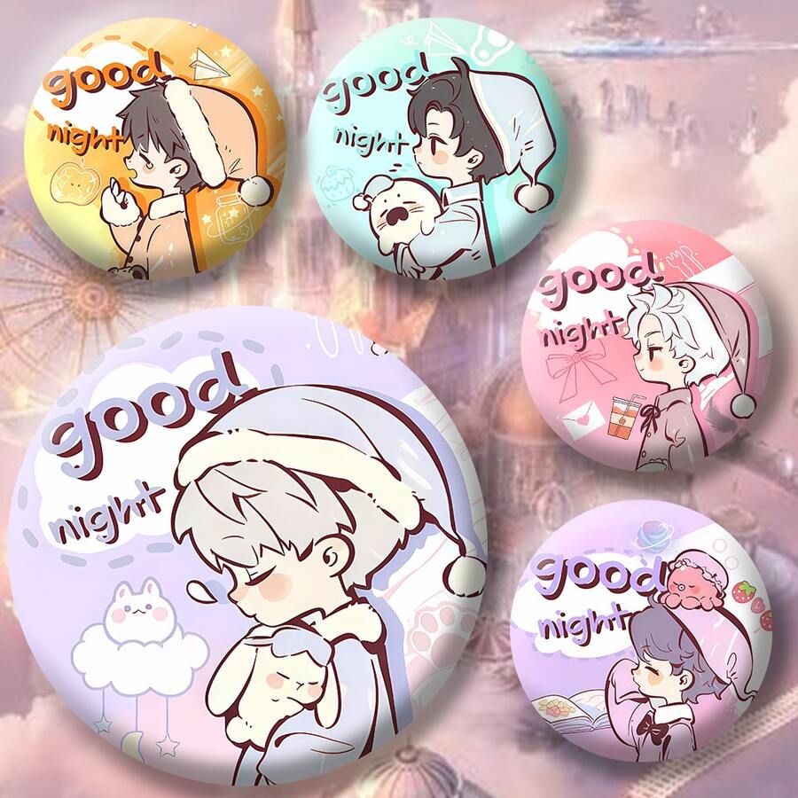 Love And Deepspace Character Badge, 58mm Anime Game Button Pin, Sylus Rafayel Xavier Zayne Collectible Fan Merchandise Gift