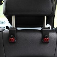 2pcs Cute Beetle Decorative Car Seat Hooks, Hidden Backrest Hooks, Multi-Functional Creative Small Hooks - A - View 1