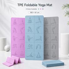 1pc 183*61cm Foldable Yoga Mat, Sleeping Mat, Fitness Mat, Home & Student Nap Mat, Non-Slip - Multicolor - View 2