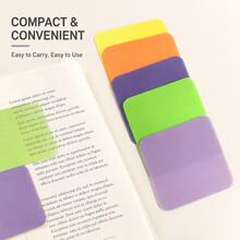 20pcs Colorful Transparent Sticky Notes, Waterproof Writable Self-Adhesive Memo Pads, Reusable Page Markers Bookmarks For Reading, Study, Note-Taking, School And Office Supplies - one-size - View 3