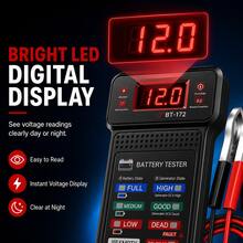 10-In-1 Smart Car Battery Tester, Home/Repair Shop Universal, One-Click Diagnosis Of Battery Life, Capacity, Fault Detection, Data Display, Fits Multiple Vehicle Models - Black - View 5