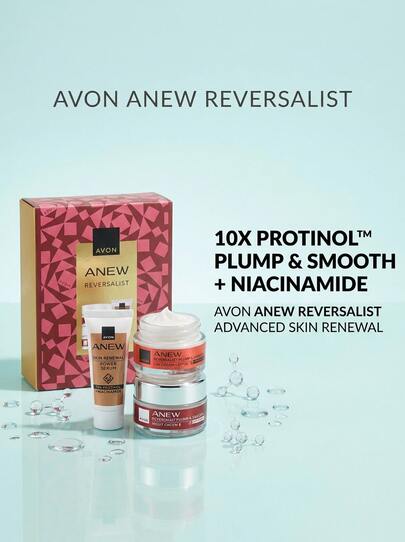 Avon Anew Reversalist Body Care Mini Gift Set – Anti-Aging Formula With Protinol, Skin Plumping And Smoothing Efficacy, Day And Night Routine Essentials, Travel Size For Mature Skin, Ideal For Gifting And Trial