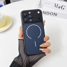 Apple 18 Ultra-Thin Metal PC Magnetic Phone Case, Compatible With IPhone 18 Pro Max 18 Pro 17 Pro Max 16 15 14 13, With Lens Protection Back Cover, Apple 18 Phone Case, Apple 17 Phone Case, Instant Protection For Apple 18 17 Phone Case, Phone Accessories - Black - View 6