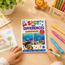 Fun Spot The Difference Focus Training, Find The Pattern Spot The Difference Game Book, Children's Focus Training Fun Spot The Difference Book - Mixed - View 8