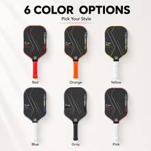 BSKT T700 Carbon Fiber Pickleball Paddle Set, Matte Textured Surface, Honeycomb Core Structure, TPU Edge Guard, Advanced Sports Equipment For Adults - Multicolor - View 7