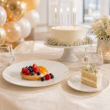 50/25/20/10pcs Minimalist White Dinner Plate/Tray Set, 7.5 Inch/10.25 Inch Dinner Plate, Food Tray, Fruit And Snack Platter, Dessert And Salad Plate, Cheese And Candy Tray, Multi-Purpose Tableware For Party, Wedding, Birthday, Picnic, Holiday Events, Easy To Clean, Suitable For Home And Event Elegant Table Setting. Teller, , Platte, Tablett Serviertablett, Service Plate, Party Dinner Plate - View 6