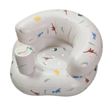 Foldable Inflatable Baby Seat Cushion, Portable PVC Sitting Trainer, Anti-Slip Floor Mat For Infants, Travel Gift - Multicolor - View 9
