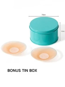10/20 Pieces + Box Set | Thin, Breathable, Invisible, Seamless, Push-Up Silicone Nipple Covers For Summer, Perfect For Young Women. - Multicolor - View 5