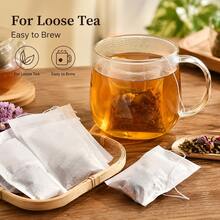 Reusable Non-Woven Fabric Tea Bags, 100, 200 Or 300 Pieces Optional, Designed For Steeping Loose Leaf Tea, Herbs And Spices. These Durable Infusion Bags Are Perfect For Tea Lovers And Traditional Herbal Infusions. - Multicolor - View 5