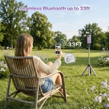 Rechargeable Magnetic Phone Live Streaming Selfie Display | 3.6V Dual Power (Battery/USB), Compatible With IOS And Android Phones | Suitable For Live Streaming, Content Creation, Selfie, Speaker Design (3.97 Inch) 1250mAh, Phone Charm - White - View 6